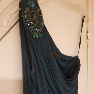 David Meister Emerald Midi Dress